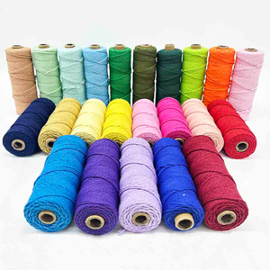 Fiasrel Twist rope 2mm 110Yards Cotton Craft Rope Polyester Macrame Cord