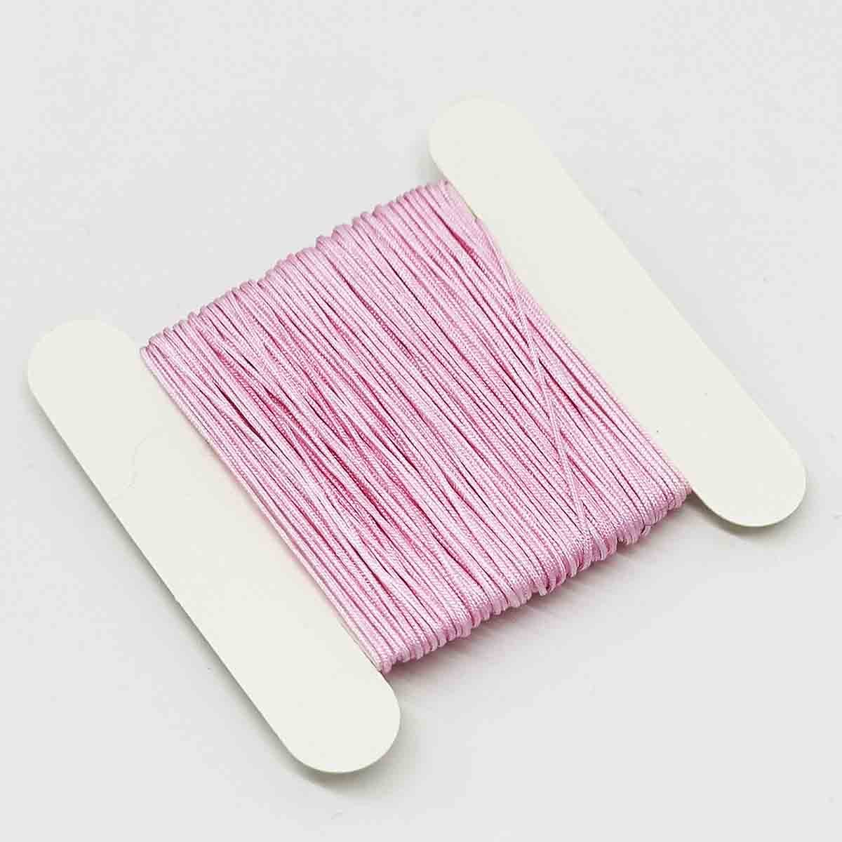 Fiasrel 10yards/lot 0.6mm 10pcs Pink Series DIY Jewelry Jade Thread Knot Beading String