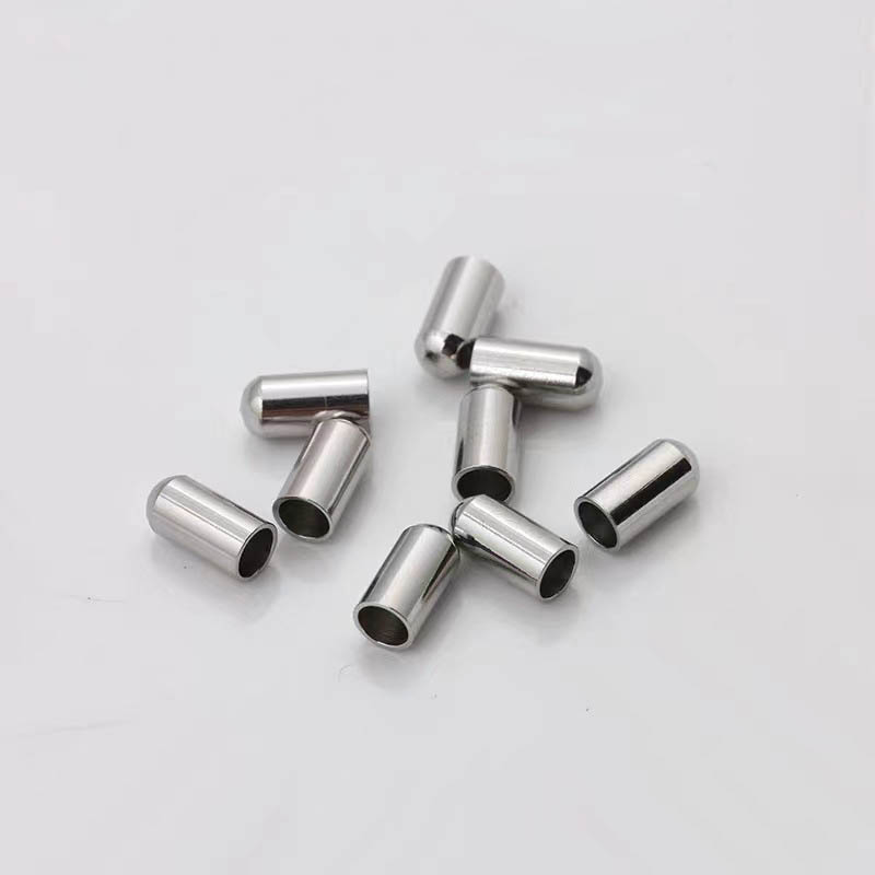 Fiasrel 20pcs Stainless Steel Snake Head Bracelet Necklace Rope Leather Rope Chain Buckle Stopper DIY Jewelry Buckle End Cord End Cap