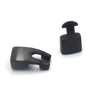 Fiasrel 2pcs 10 * 6mm Stainless Steel End Clasps Connectors Hooks Bracelets Surface Snap Lock Clasp Toggle Clasps