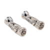 Fiasrel 2pcs 18K Gold Plated Spring Clasp Ladies Zircon Bracelet Pearl Connector Brass Toggle Jewellery Clasps