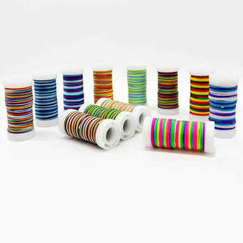 Fiasrel No.72 0.8mm 20yard/roll Multicolor Gradient Jade Thread Jewelry Making Nylon String