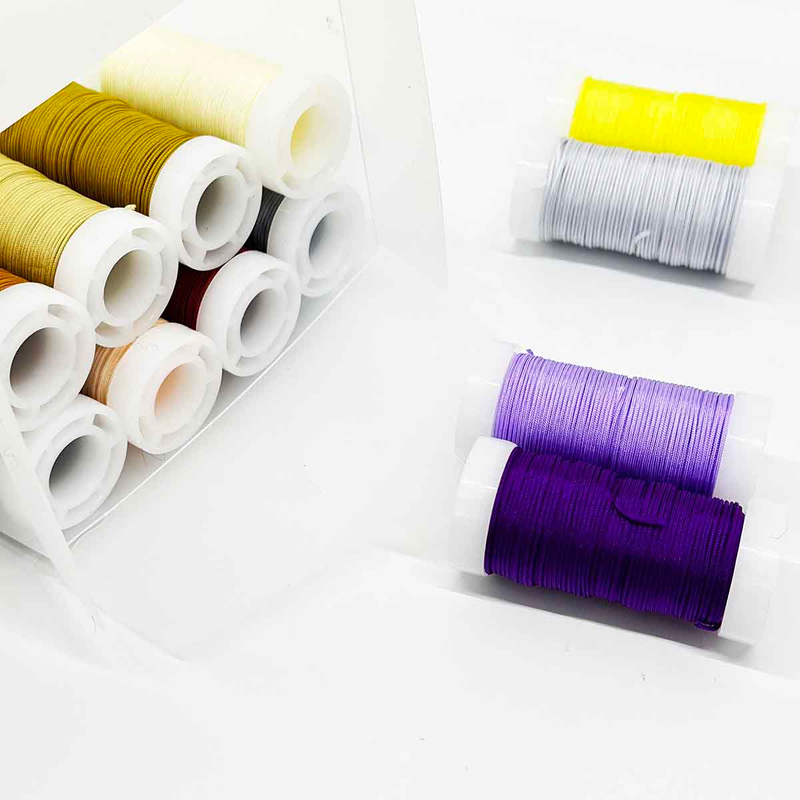 Fiasrel No.72 0.8mm 12rolls/set Deep Color Series Handmade DIY Bracelets Jewelry Jade Thread