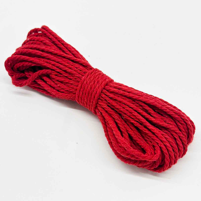 Fiasrel 2mm Diameter 10Yards Long Cotton Polyester Strings Rope Macrame Braided Cord