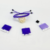 Friendship Bracelet Purple String Rope Braided Bracelet Thread Adjustable Handmade Matching Couple Rope