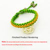 DIY Handmade Green and Yellow Bracelet Thread for Bracelet Making