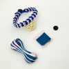 DIY Handmade Blue and Pink Jade Thread for Bracelet Making