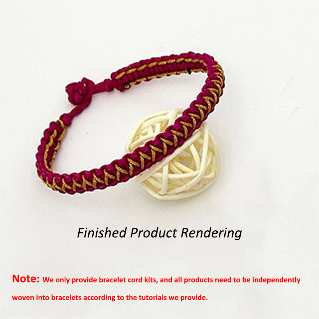 DIY Charm Making Bracelets Jewelry Thread Custom Knotted Woven Bracelets Thread String