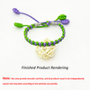 New Simple Colorful Handmade Green Purple Adjustable Bracelet Women Men Thread Package