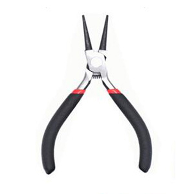 Fiasrel Professional Black Handle Anti-Slip Jewelry Pliers Multi-Type Splicing Fixing Tools Pliers