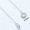Fiasrel 5pcs Necklace Butterfly Pendant Chain Extension End Tails Drop Bead Charms for Delicate Necklace Bracelet Making