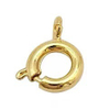 Fiasrel 10/50pcs Jewelry Bulk Making Brass Spring Ring Clasp