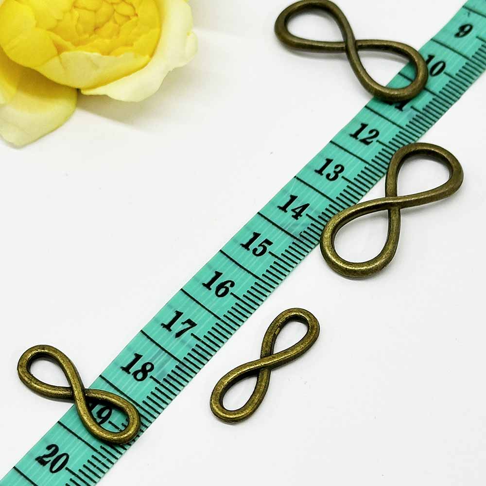 Fiasrel 10pcs DIY Vintage Alloy Jewelry Accessories - 8-Shape Connectors