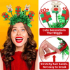 Fiasrel 2pcs Hair Accessories Glitter Christmas Tree Hair Hoop Santa Claus Snowman Hairband Christmas Elk Snowflake Headband