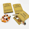 Fiasrel 20/50/100pcs Kraft Paper Card Handmade Happy Halloween Bracelet Jewelry Cards