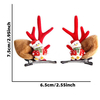 Fiasrel 1Pair Christmas Hair Clips Reindeer Antlers Xmas Hairpins Deer Antler Hair Clip for Christmas Decorative