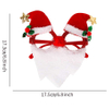 Fiasrel Christmas Glasses Glitter Holiday Party Glasses Frame Christmas Decoration Eyeglasses
