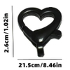Fiasrel 10/50pcs Heart Shaped Lobster Claw Clasps Lanyard Snap Clip Hooks DIY Keychain Fastener Accessories