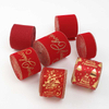 Fiasrel Christmas Ribbon Flocking Decoration Ribbon Christmas Gold Dot Bow Atmosphere Supplies Gift Packaging