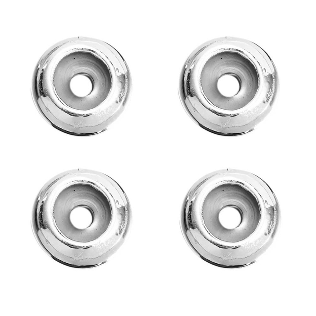 Fiasrel 10pcs 18K Gold Plated Brass Jewelry Findings Adjustable Locating Slider Beads Positioning Stopper Spacer Beads with Rubber inside for Jewelry Making