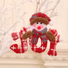 Fiasrel 1/4pcs Christmas Decorations Tree Hanging Gift Santa Elk Snowman Decoration Gift