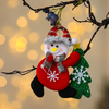 Fiasrel 1/4pcs Christmas Tree Plush Snowman Decorations Small Plush Holding Tree Doll Pendant Decoration Supplies