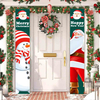 Fiasrel Christmas Couplet Holiday Party Porch Flags Merry Christmas Decorative Couplet Curtain Banner