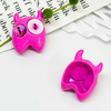 Fiasrel 10pcs Ghost Fairy Little Monster Funny Big Eye Alloy Beads