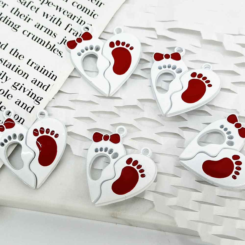 Fiasrel 10pcs DIY Creative Splicing Love Magnet Buckle Beads for Jewelry Making