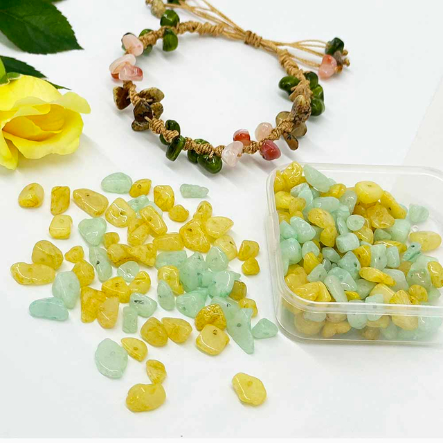 Fiasrel 1strand Irregular Shape Freeform Chip Beads for Jewelry Making DIY Bracelet