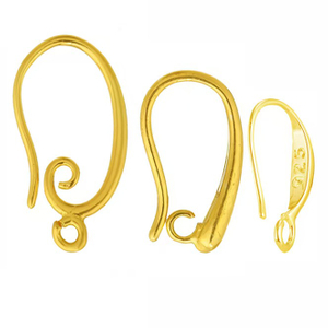 Fiasrel 10pcs/lot Sterling Silver Plated Copper Earring Ear Hooks Leverback Open Earring Findings