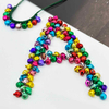 Fiasrel 50pcs/Lot 6/8/10mm Mini Jingling Bell Christmas Party Pendant Beads Cat Dog Pet Pendant Beads for Bracelets Accessories Gifts Clothing Hats Decorative DIY Jewelry Crafts Making Accessory