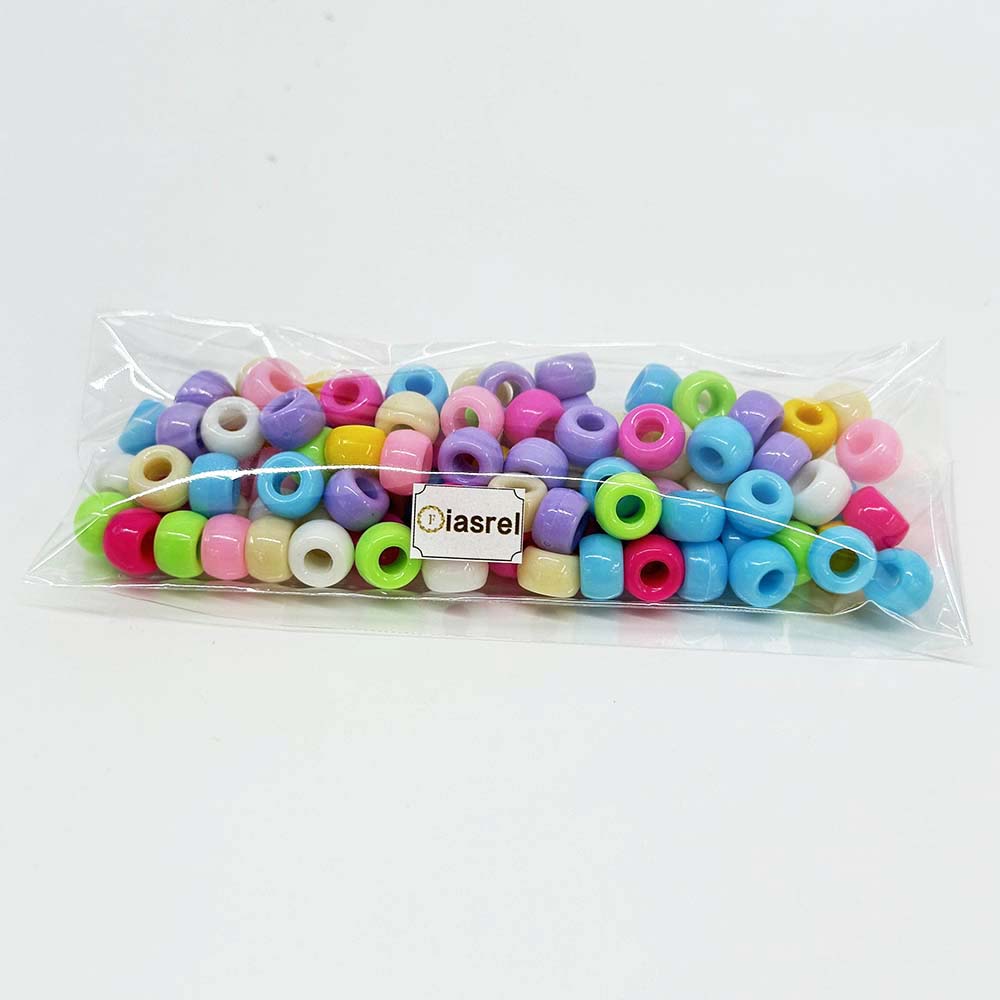 Fiasrel Festive Christmas Themed 6*9mm Acrylic Beads for DIY Jewelry Making - Necklace & Bracelet Crafting Supplies