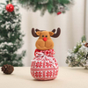 Fiasrel 1pcs/4pcs Christmas Decoration Christmas Series Apple Box Creative Santa Claus Christmas Candy Pouch Gift Bag