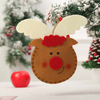 Fiasrel 1pcs/3pcs Christmas Decorations Candy Christmas Eve Apple Bag Cartoon Felt Gift Bag