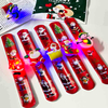 Fiasrel 10pcs Christmas Slap Wristband Santa Claus Christmas Snowflake Decoration Party Christmas Snap Bracelets Slap Wristband for Home Festival Party Supplies Christmas Ornament
