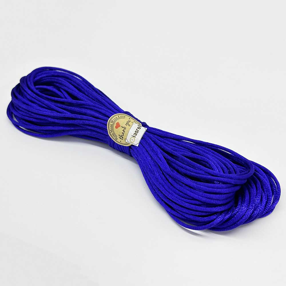 Fiasrel 20 Yards/lot 1.5/2.0/2.5mm Satin Nylon Cord Thread Chinese Knotting Silky Macrame Braided Rope For DIY Tassels Beading Bracelets Necklace Jewelry Making Home Decor Crafts