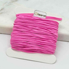 Fiasrel 1mm 24yards Braided Elastic Cord Beading Threads Stretch String Fabric Crafting Cords for Jewelry Making