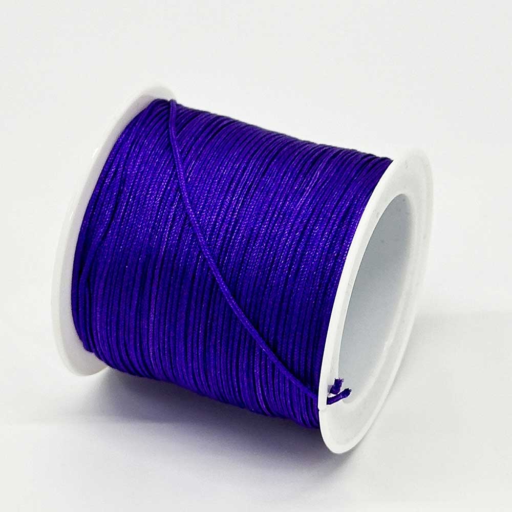 Fiasrel 1pc 0.8mm* 43Yards Weaving Jade Thread Knit Rope Colorful Chinese Knot Braided String Nylon Cord for Handmade DIY Jewelry Accessories Bracelet Necklace Making