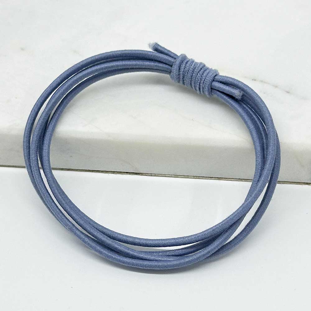 Fiasrel 5pcs High Elasticity Round Elastic Cord 2mm 1 Yards DIY Multicolor Durable Drawstring Rubber Bands Strong Stretchy Band