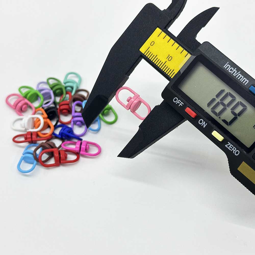 Fiasrel 10/50pcs Zinc Alloy Rotating Clasp Keychain Connectors Swivel Lobster Clasp Keychain for Jewelry Making DIY Findings