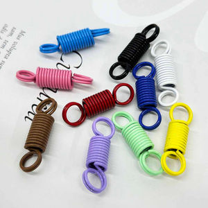 Fiasrel 10/20/50pcs Multifunctional Decorative Buckle DIY Keyring Connection Buckle Double Coil Spring Jewelry Accessories