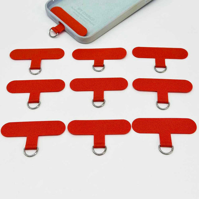 Fiasrel 5pcs Universal Mobile Phone Lanyard Strap Gasket Anti-lost Nylon Detachable Phone Hanging Cord Patch Sling Tether Pad