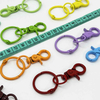 Fiasrel Mixed Color 5/10/50pcs Color Alloy Baked Paint Keychain Lobster Buckle Clasps Hooks for DIY Key Ring Handmade Crafts Making