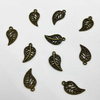 Fiasrel 20/50pcs Mix Color Antique Hollow Filigree Leaf Charms for DIY Jewelry Bracelets Necklaces Earrings Keychains