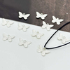 Fiasrel 20/50pcs Pieces Spacer Beads Butterfly Animal Wing DIY Hollow Out Zinc Alloy Accessories for DIY Jewelry Making Bracelet Necklace Ankle Supplies