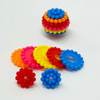 Fiasrel 20/50pcs 10-20mm Straight Hole Rainbow Detachable Acrylic Bayberry Ball Beads for Jewelry Making DIY Fashion Special Cute Bracelet Necklace Earrings