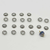 Fiasrel 50pcs Pure Silver Hollow Petal Flower Pendants DIY Beading Charms Flower Cap Beads for DIY Jewelry Making Bracelet Necklace Earring Craft Accessory Supplier