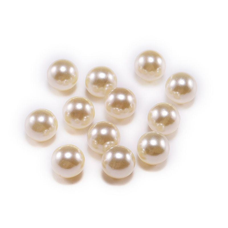 Fiasrel No Hole Imitation Pearl Beads Clothing Store Accessories Colorful ABS Pearl Beads