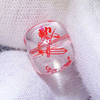 Fiasrel Authentic Taoist Protection Beads - White Quartz Evil-Repelling Disc Beads with Sacred Cinnabar Inscriptions | Celestial Master Approved Ritual Jewelry Supplies
